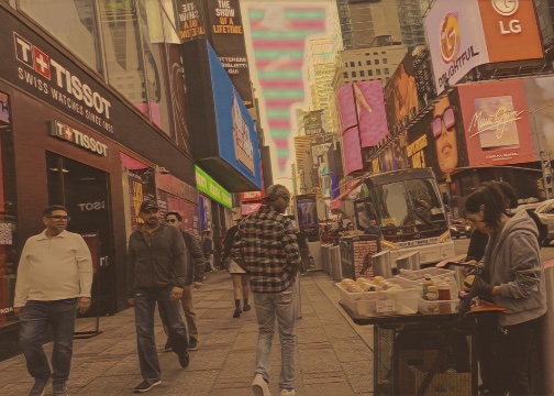 Vendor in Time Square