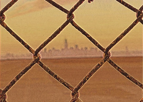 San Francisco Through Fence